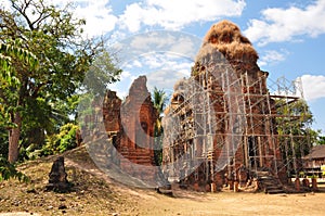 Lolei temple in Siem Reap,Cambodia.