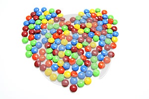 Lollies in Heart Shape