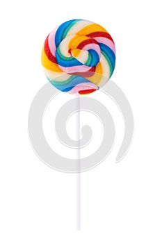 Lollipop candy sweets isolated on white background