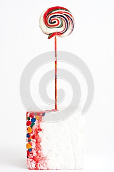 Lollipop Colors on white background