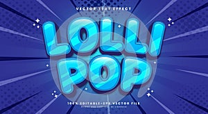 lollipop 3d editable text effect Template