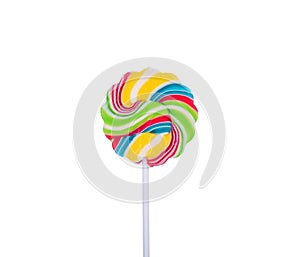 Lollipop isolated on white background