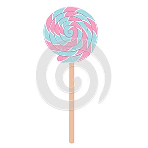 Lollipop Isolated on White Background photo
