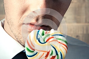 Lollipop and mouth