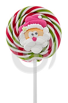 Lollipop with Santa face