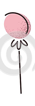 Lollipop on stick girlish design