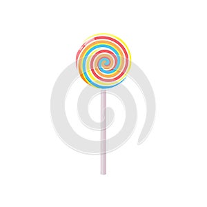 Lollipop. Vector illustration isolated on white background