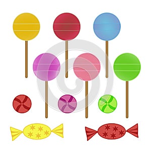 Lollipops and candies