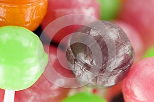 Lollipops with fruit bio
