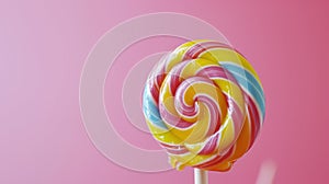 lolly pop advertisment background with copy space