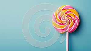 lolly pop advertisment background with copy space