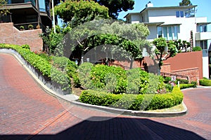 Lombard street on Russian hill, San Francisco