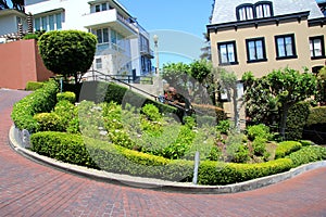 Lombard street on Russian hill, San Francisco