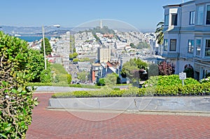 Lombard Street in San Francisco, USA