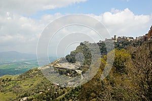 The Lombardia castle, Enna, Sicily, Italy