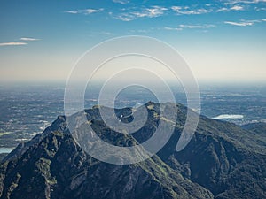 Lombardy Prealps and Padan Plain as seen from Grigna Meridionale