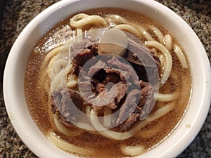 Lomi beef soup