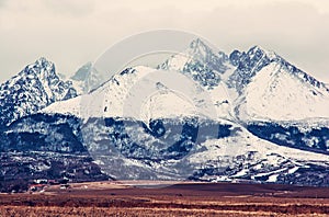 Lomnický štít, Vysoké Tatry, Slovensko, starý filter