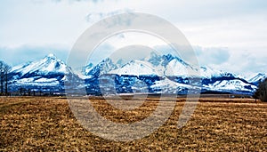 Lomnicky peak, High Tatras, Slovakia, seasonal scene