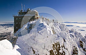 Lomnicky peak - observatory in winter