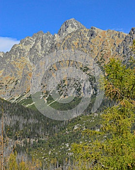 Lomnicky Stit in the High Tatra mountains Slovakia