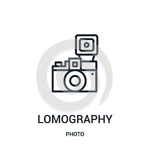 lomography icon vector from photo collection. Thin line lomography outline icon vector illustration. Linear symbol for use on web