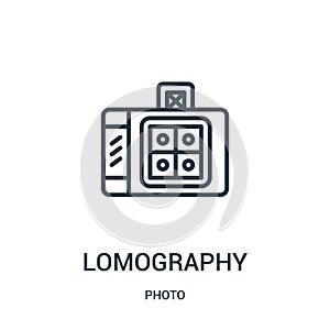 lomography icon vector from photo collection. Thin line lomography outline icon vector illustration. Linear symbol for use on web photo