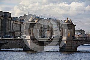 Lomonosov bridge over the Fontanka River