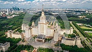 Lomonosov Moscow State University aerial view