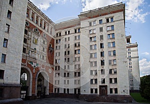 Lomonosov Moscow State University, main building, Russia