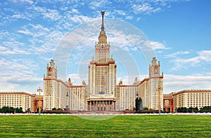 Lomonosov Moscow State University - MSU. MSU is one of Seven Sisters. Russia photo