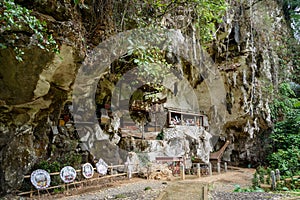 Londa is cliffs and cave burial site in Tana Toraja, South Sulawesi, Indonesia