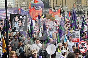 London Austerity Protest
