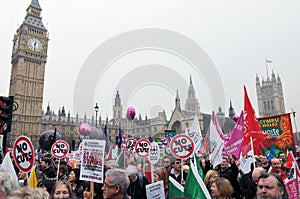 London Austerity Protest