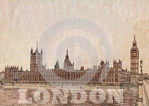 London background illustration