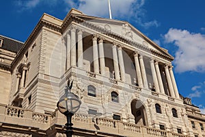 London Bank of England in Threadneedle Street. photo