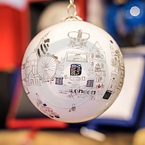 London Bauble Christmas Tree Decoration Gift