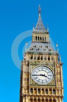 london big ben and construction england aged city