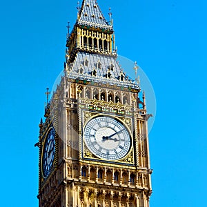 london big ben and historical old construction england