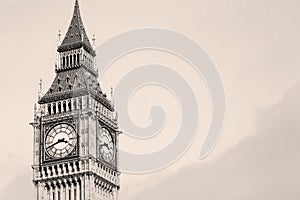 london big ben and historical old construction england aged cit