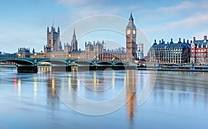 London - Big ben and houses of parliament, UK