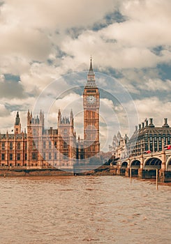 London - Big ben and houses of parliament, UK