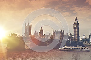 London Big Ben Sunset