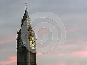 London- big ben tower clock