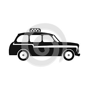 London black cab icon, simple style