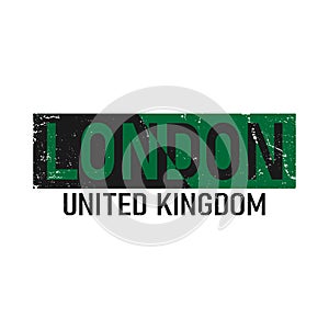 London black green typography, t-shirt graphics, vectors