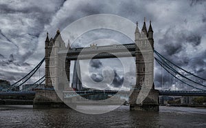 London Bridge at Thames River London UK