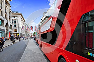 London bus Oxford Street W1 Westminster