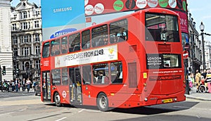 London bus in Piccadilly