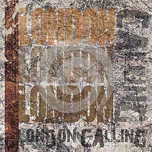 London Calling Grunge Background